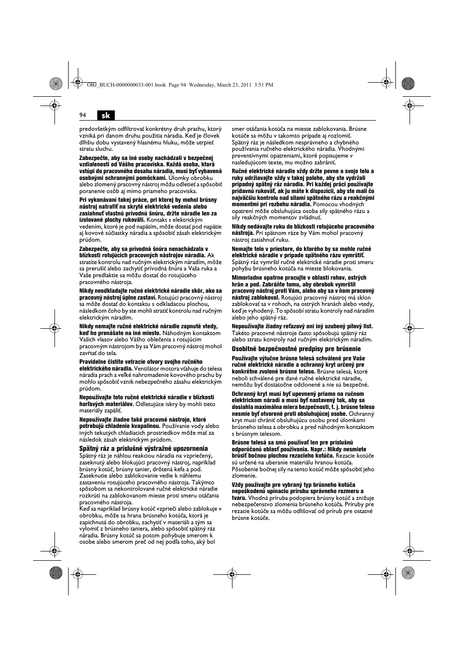 Fein WSG 25-230 User Manual | Page 94 / 191