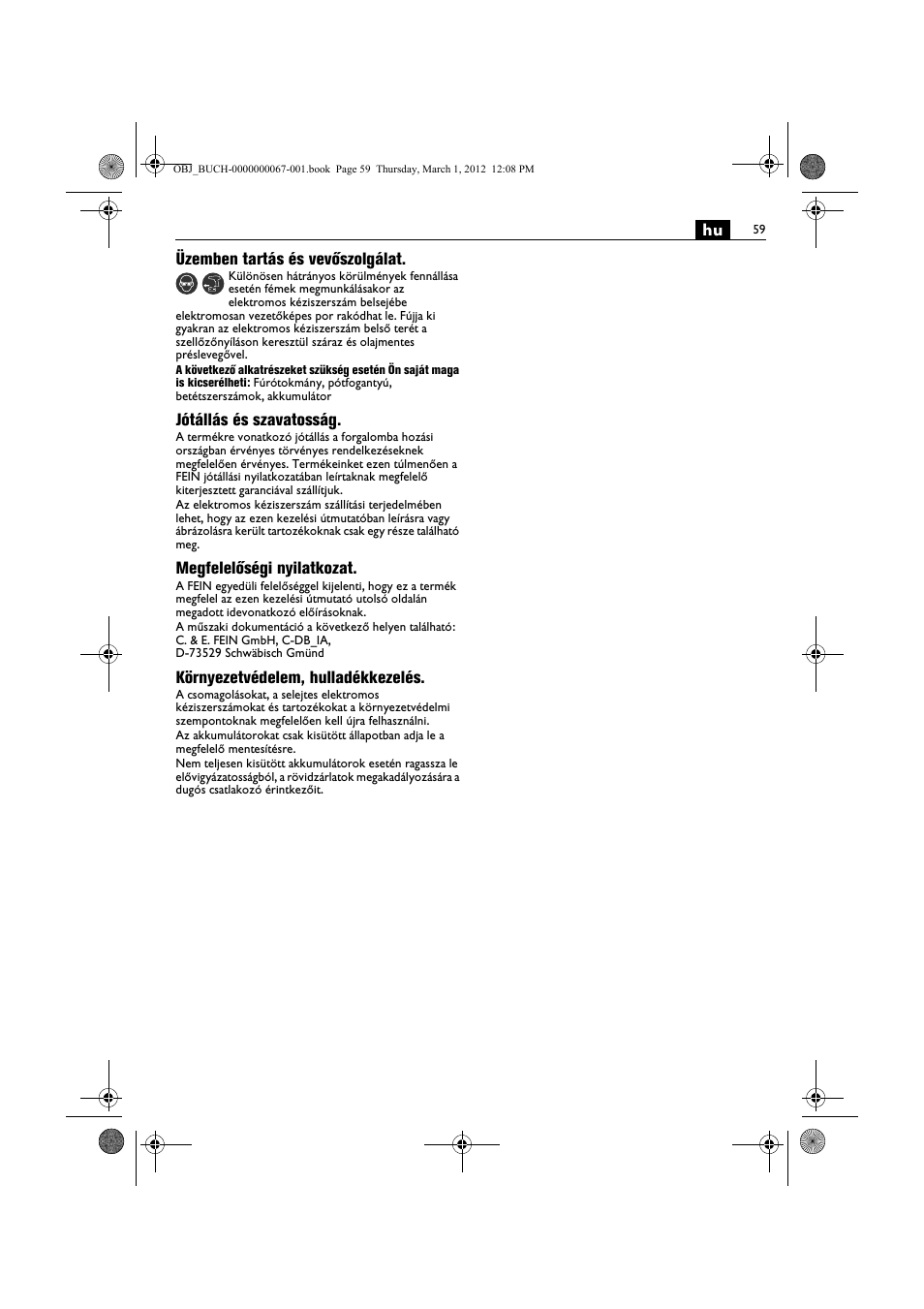 Fein ABOP 13-2 User Manual | Page 59 / 131