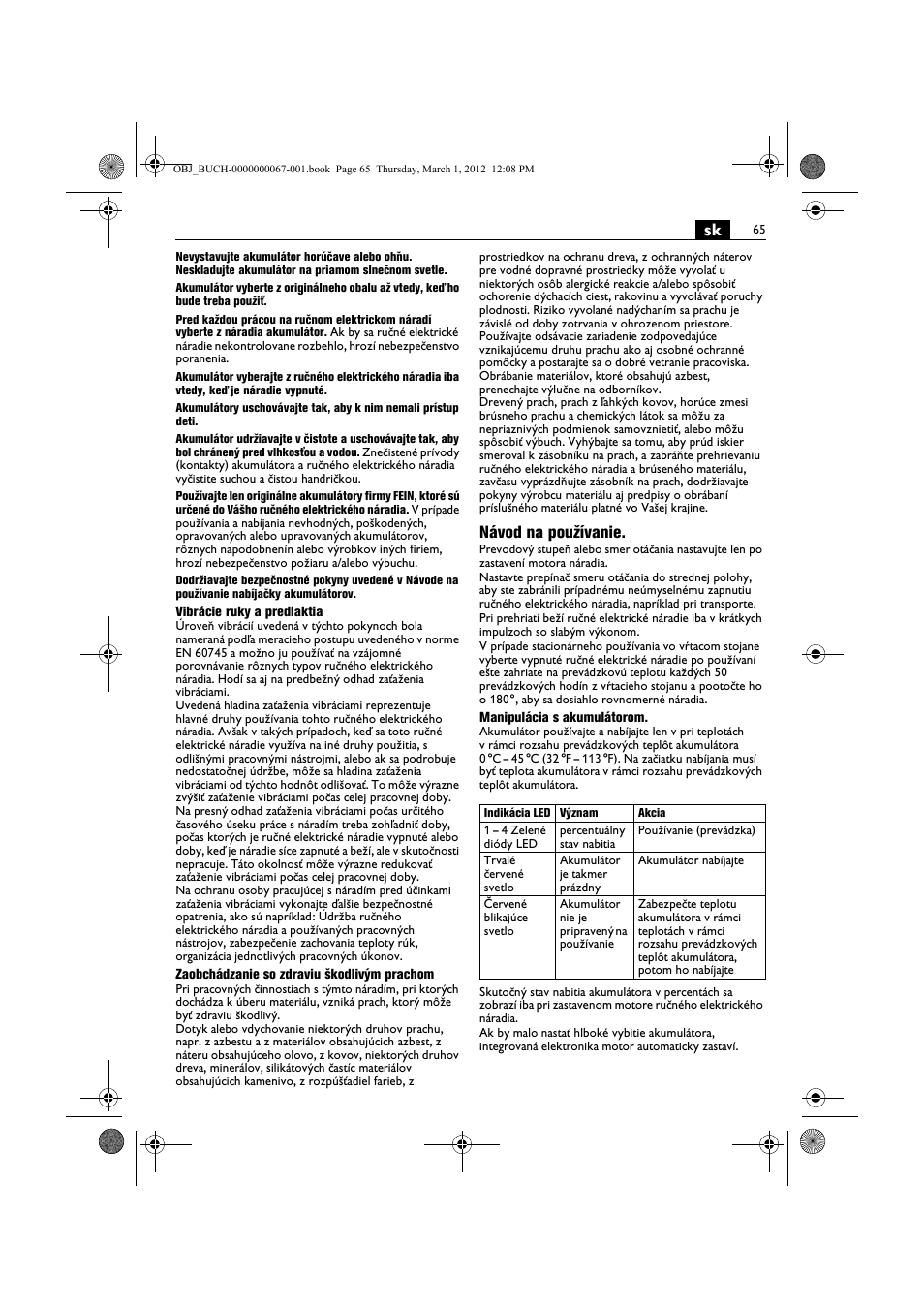 Návod na používanie | Fein ABOP 13-2 User Manual | Page 65 / 131