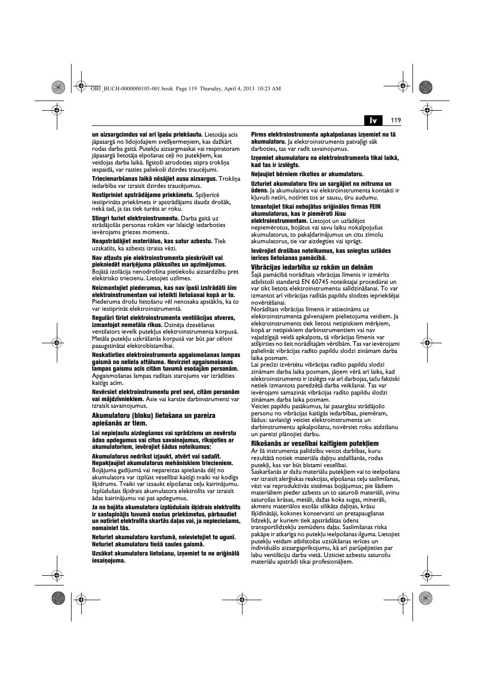 Fein ABS_18C User Manual | Page 119 / 149