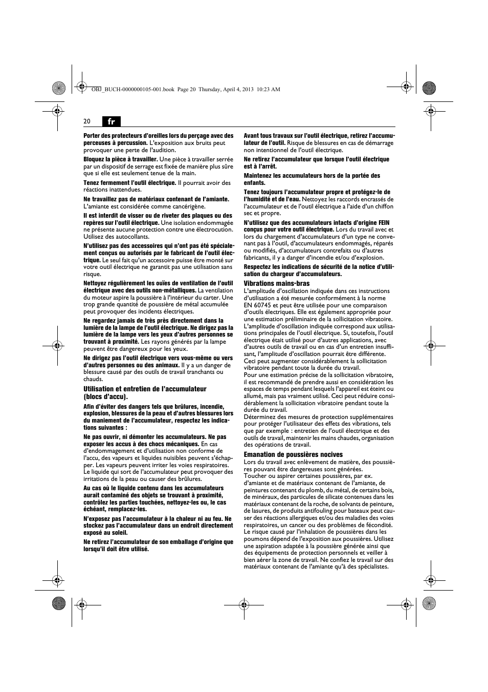 Fein ABS_18C User Manual | Page 20 / 149
