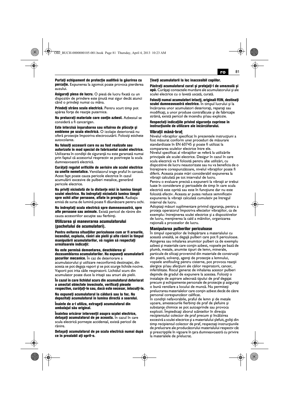 Fein ABS_18C User Manual | Page 81 / 149