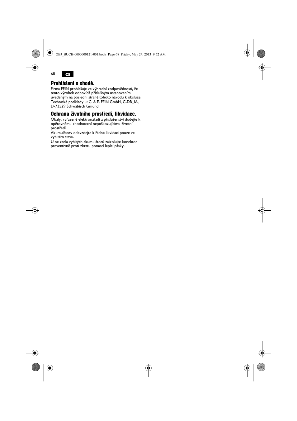 Fein ABSS 1.6E User Manual | Page 68 / 141