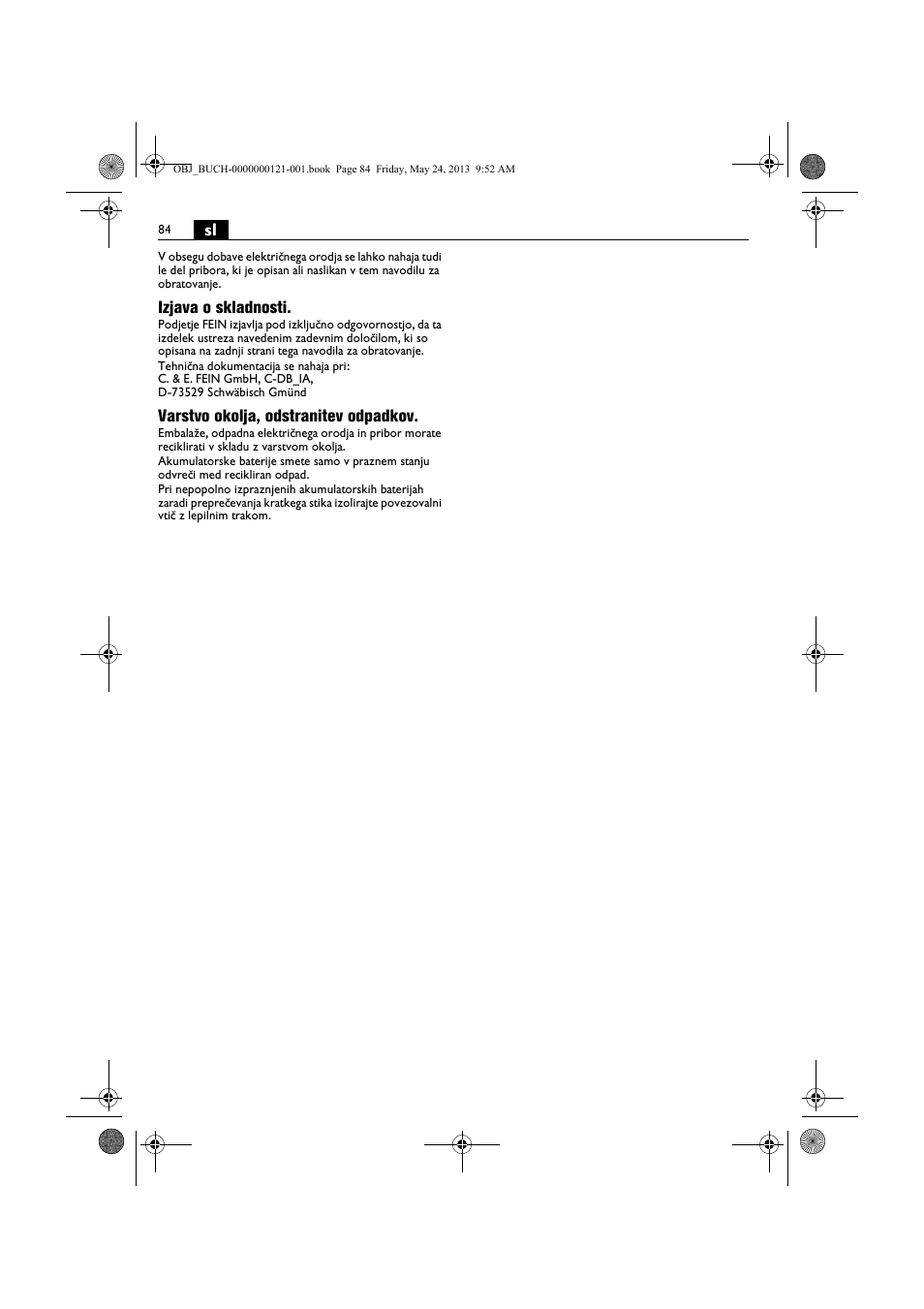 Fein ABSS 1.6E User Manual | Page 84 / 141
