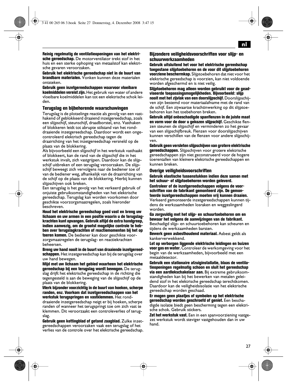 Fein AHSl636c User Manual | Page 27 / 80