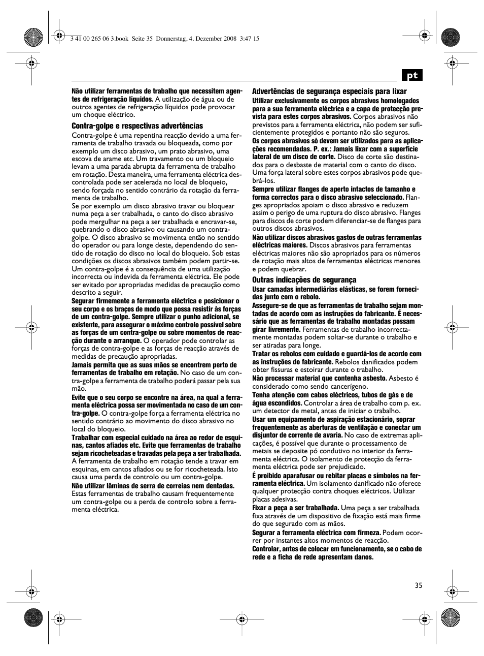 Fein AHSl636c User Manual | Page 35 / 80