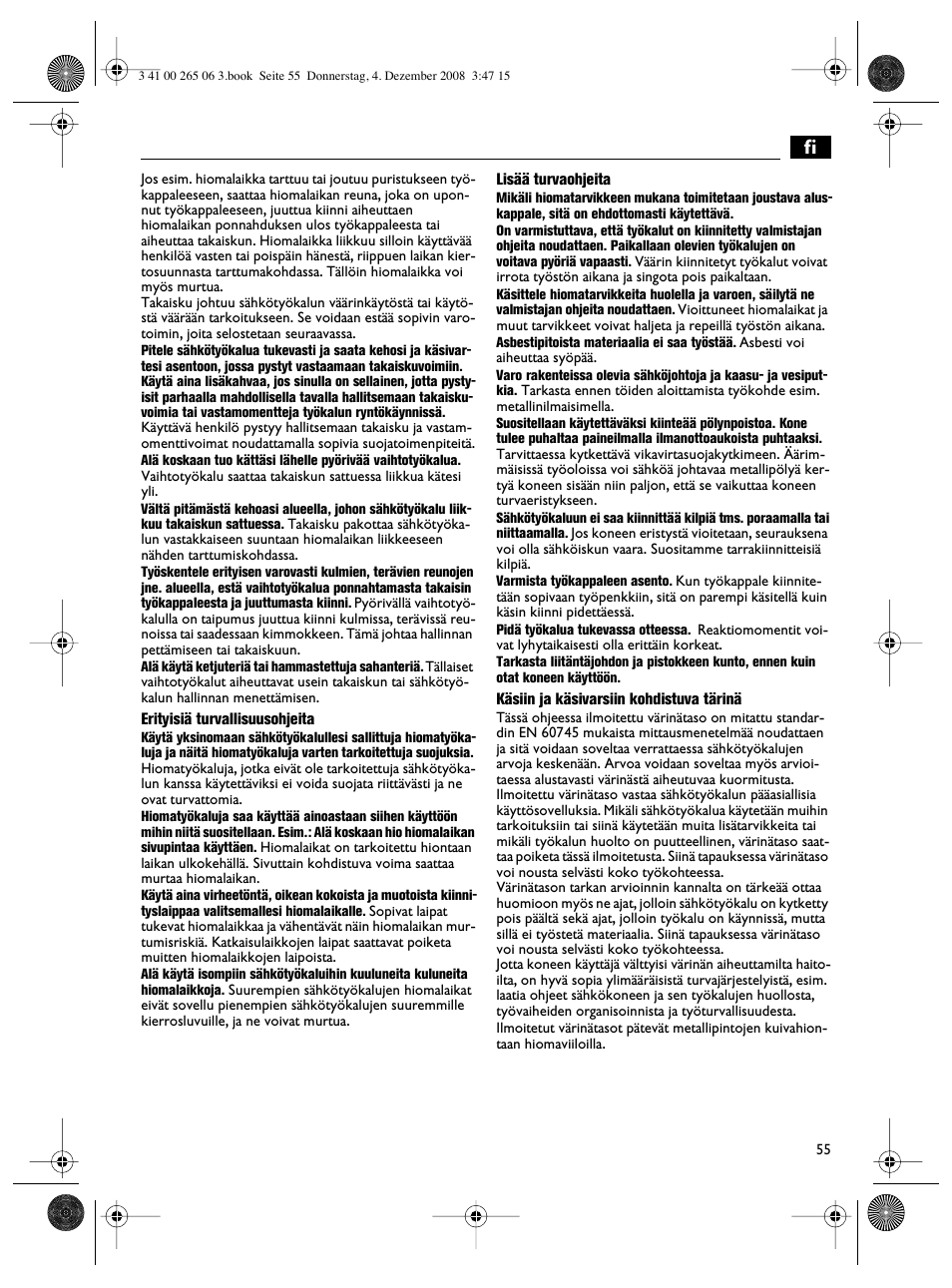 Fein AHSl636c User Manual | Page 55 / 80