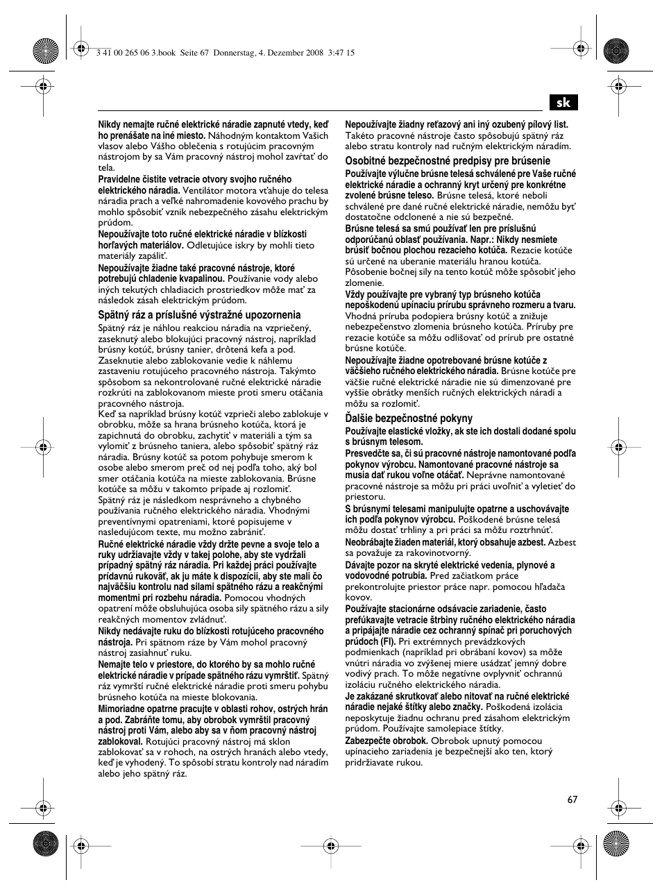 Fein AHSl636c User Manual | Page 67 / 80
