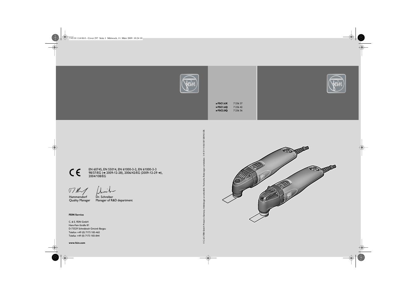 Fein Cargo User Manual | 77 pages