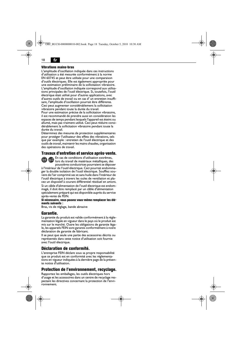 Fein BF 10-280E User Manual | Page 18 / 109