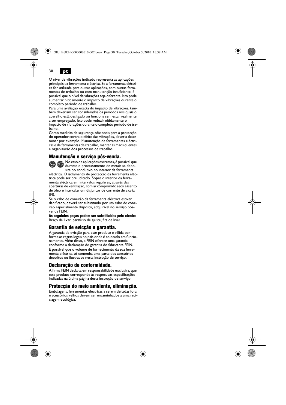 Fein BF 10-280E User Manual | Page 30 / 109