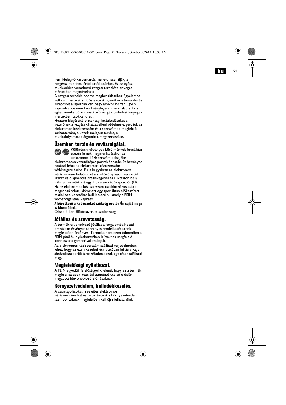 Fein BF 10-280E User Manual | Page 51 / 109