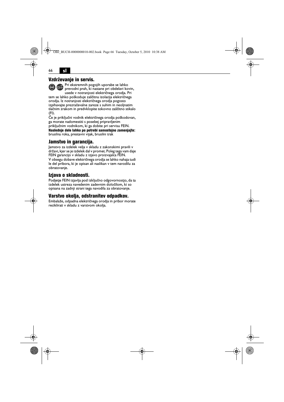 Fein BF 10-280E User Manual | Page 66 / 109
