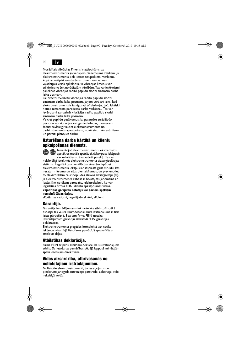 Fein BF 10-280E User Manual | Page 90 / 109