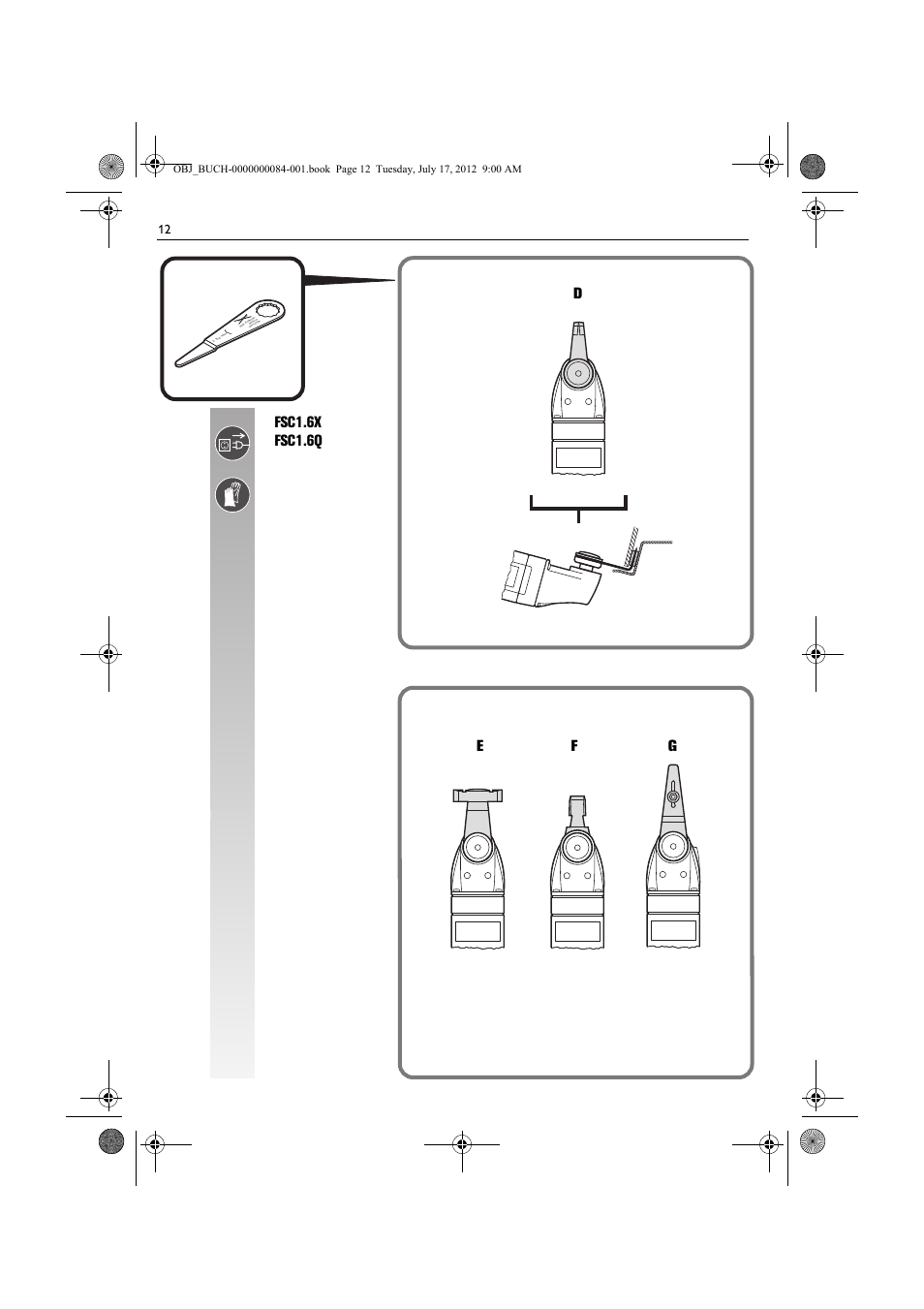 Ef g d fsc1.6x fsc1.6q | Fein FSC 1.6 User Manual | Page 12 / 134