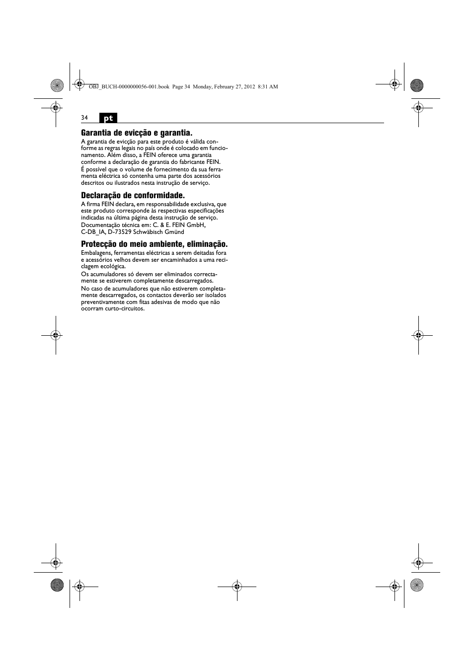 Fein ABLK 1.6 User Manual | Page 34 / 127