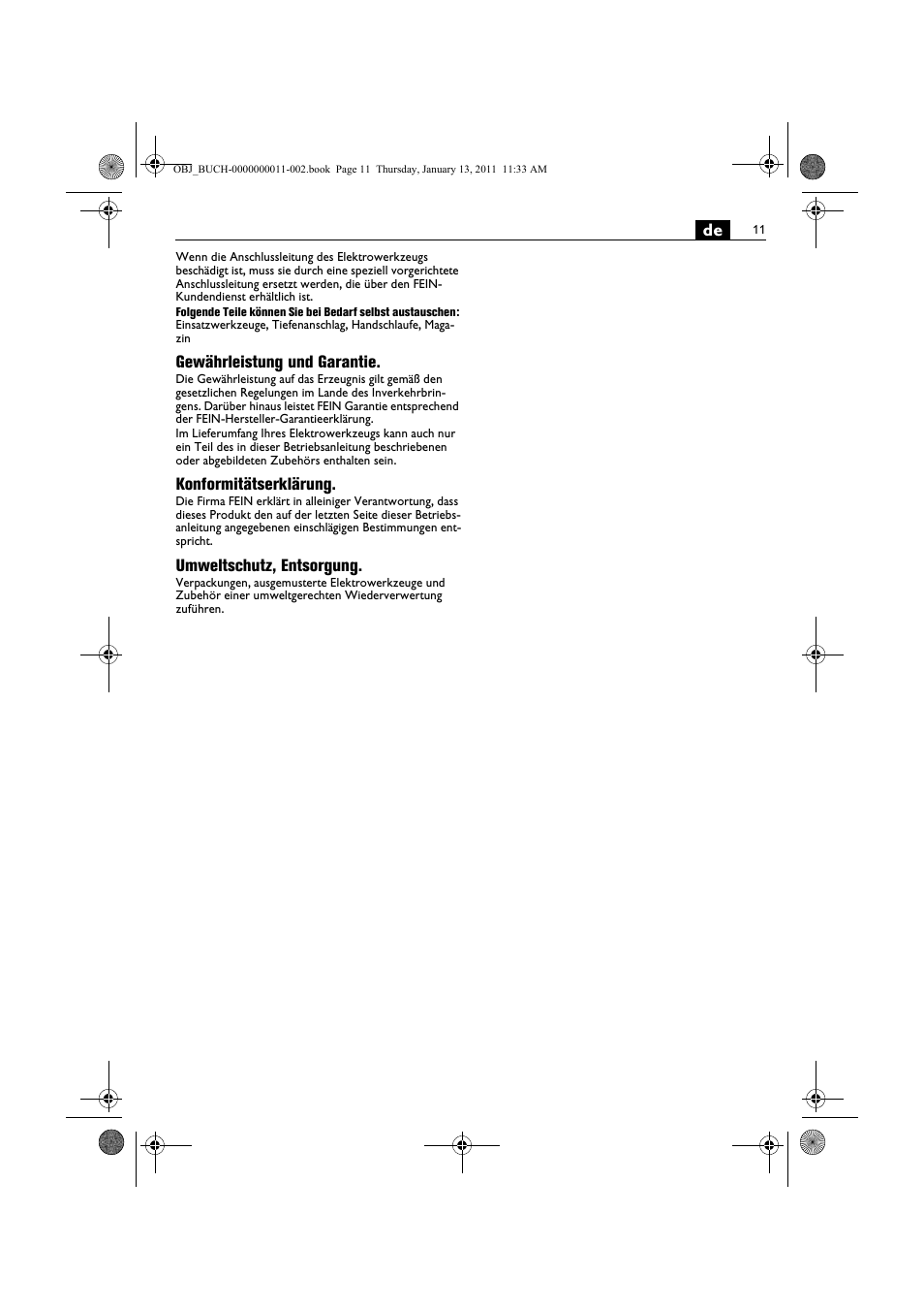 Fein SCT5-40UX User Manual | Page 11 / 105
