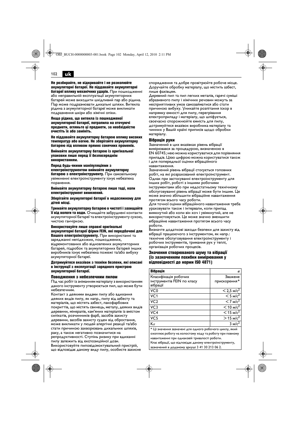 Fein AFSC 18 User Manual | Page 102 / 148