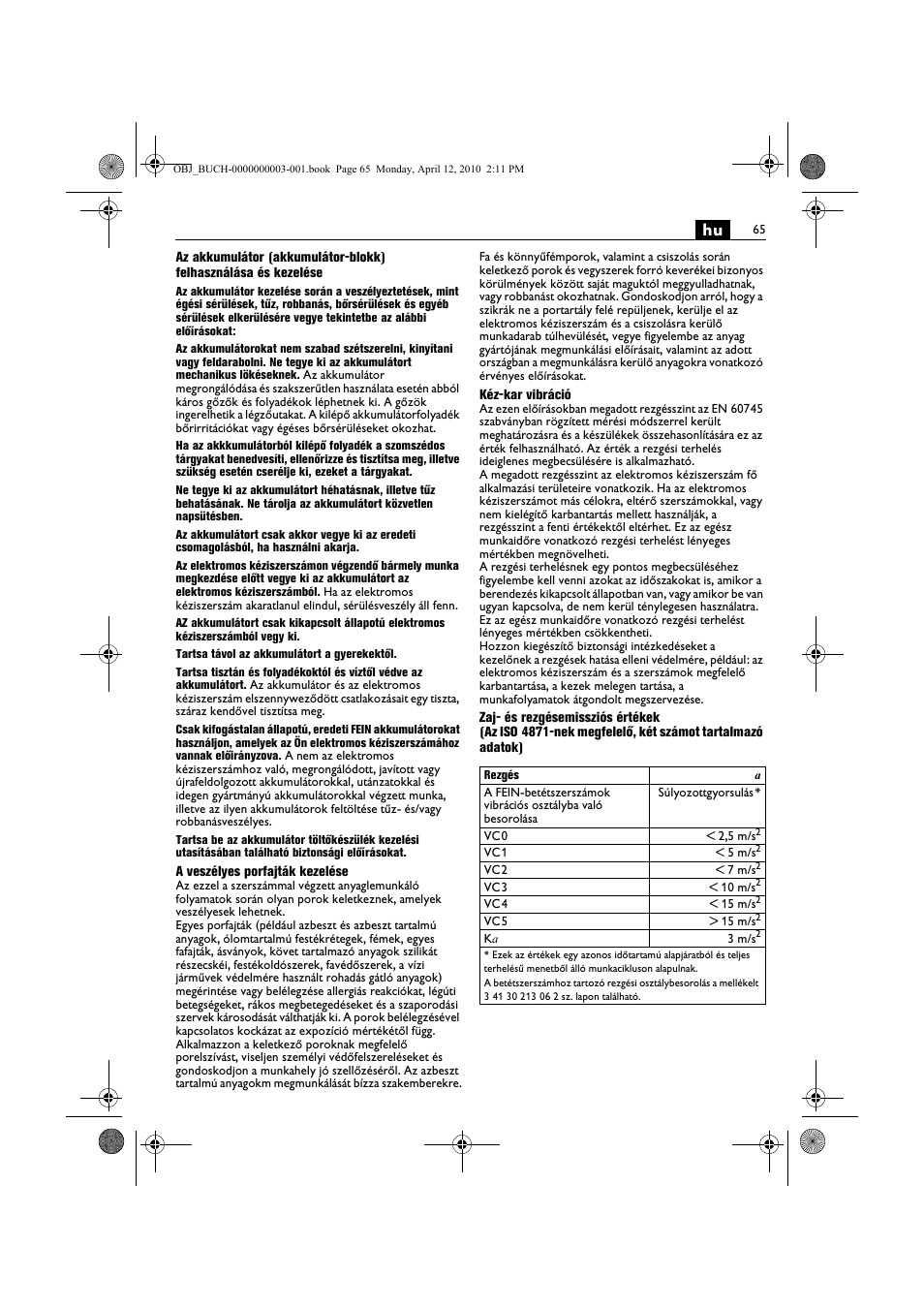 Fein AFSC 18 User Manual | Page 65 / 148