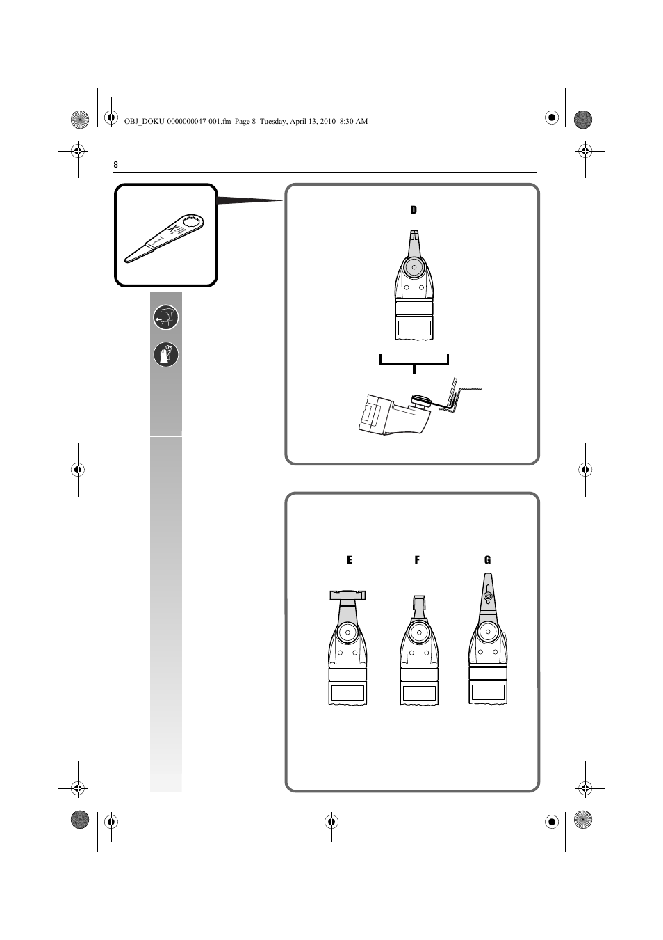 Ef g d | Fein AFSC 18 User Manual | Page 8 / 148
