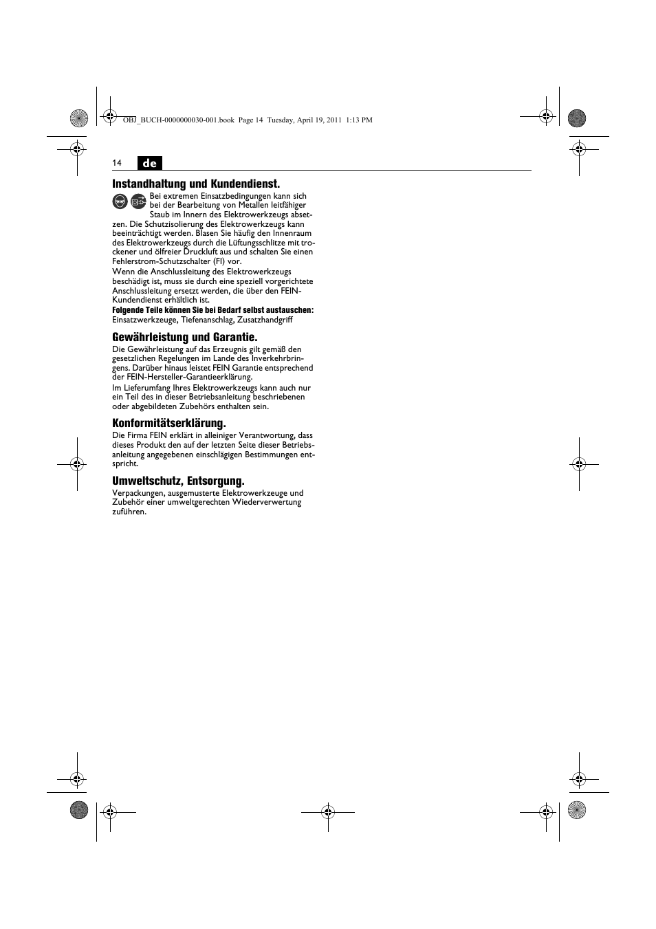 Fein SCU7-9 User Manual | Page 14 / 113