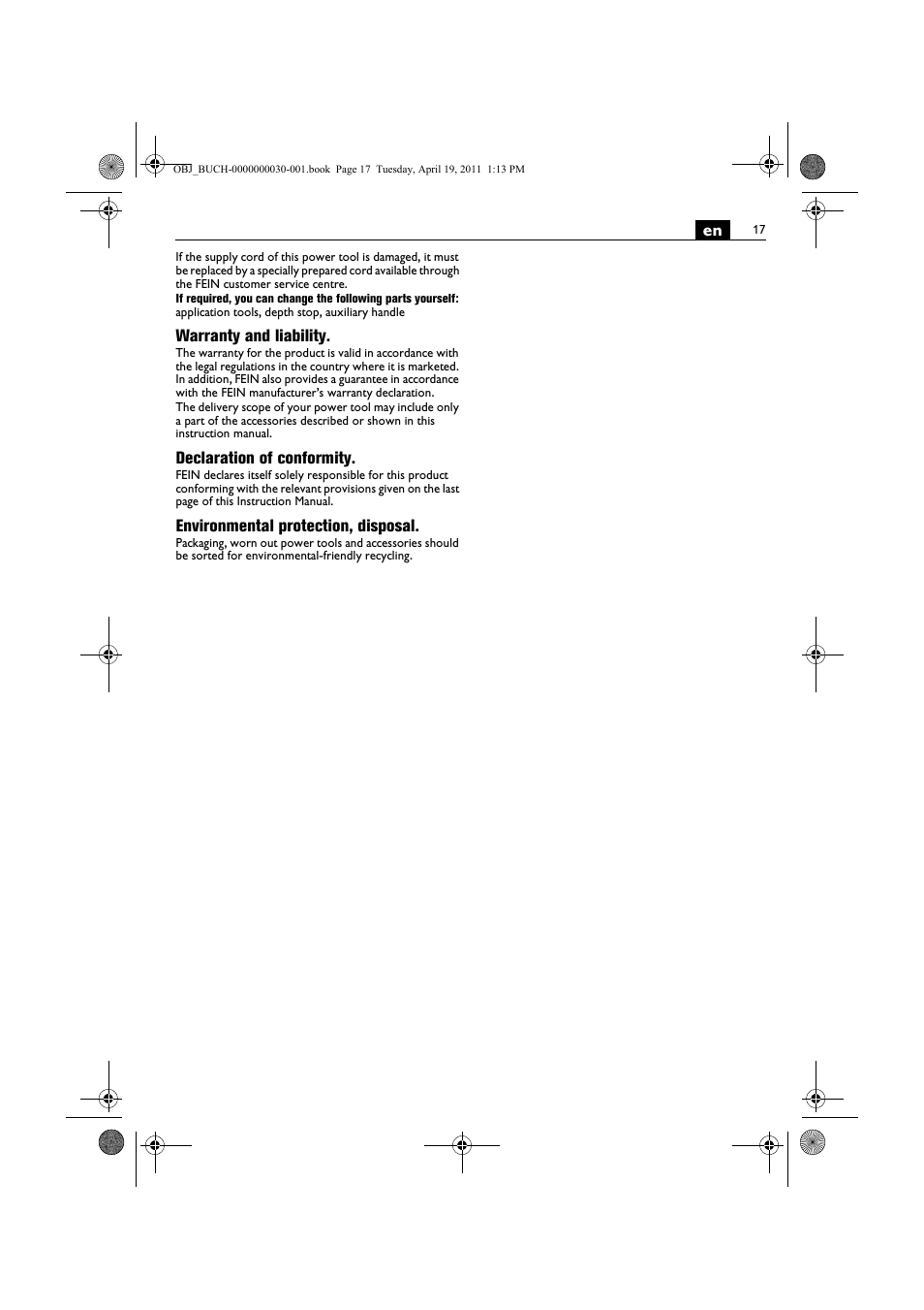 Fein SCU7-9 User Manual | Page 17 / 113