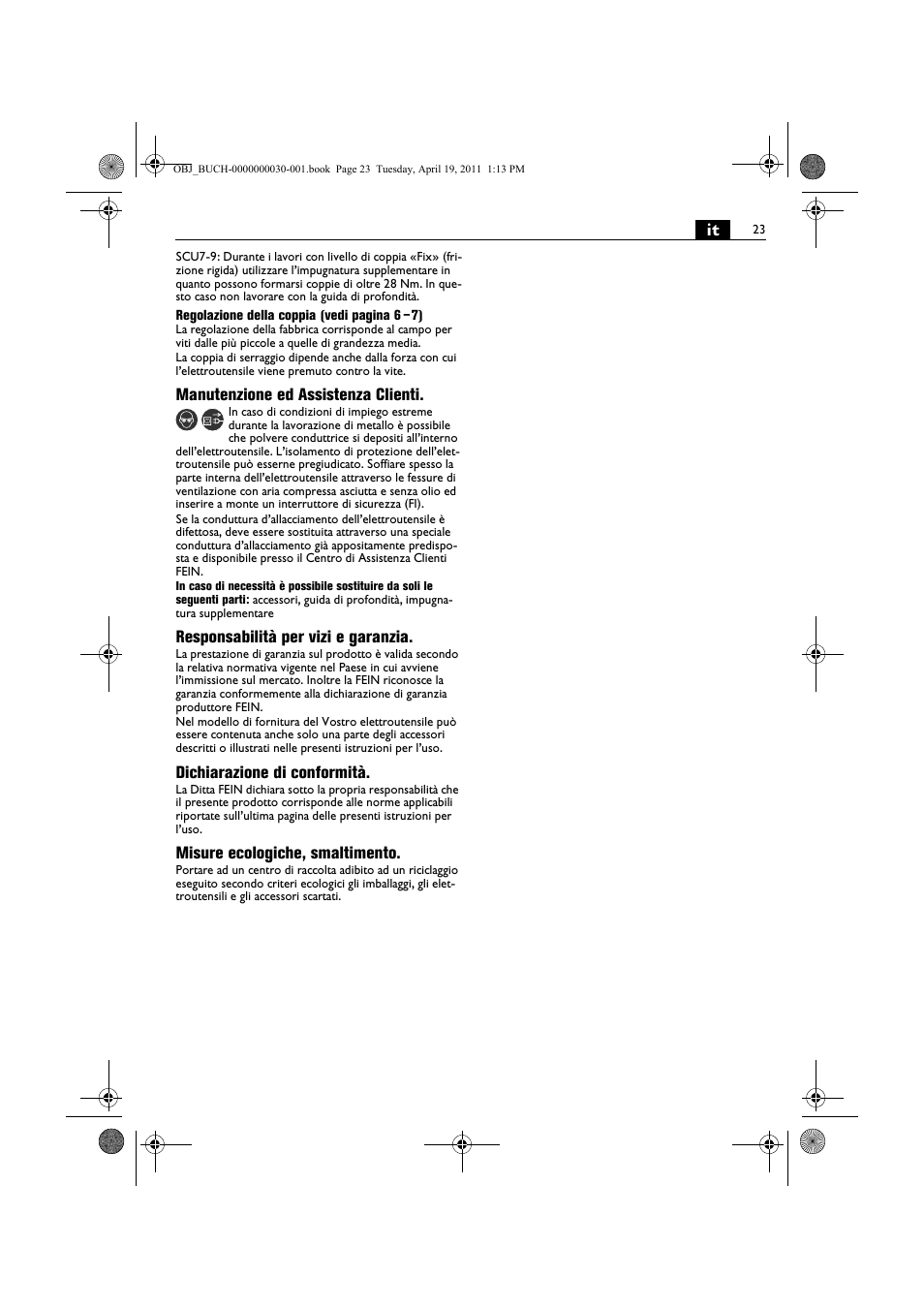 Fein SCU7-9 User Manual | Page 23 / 113