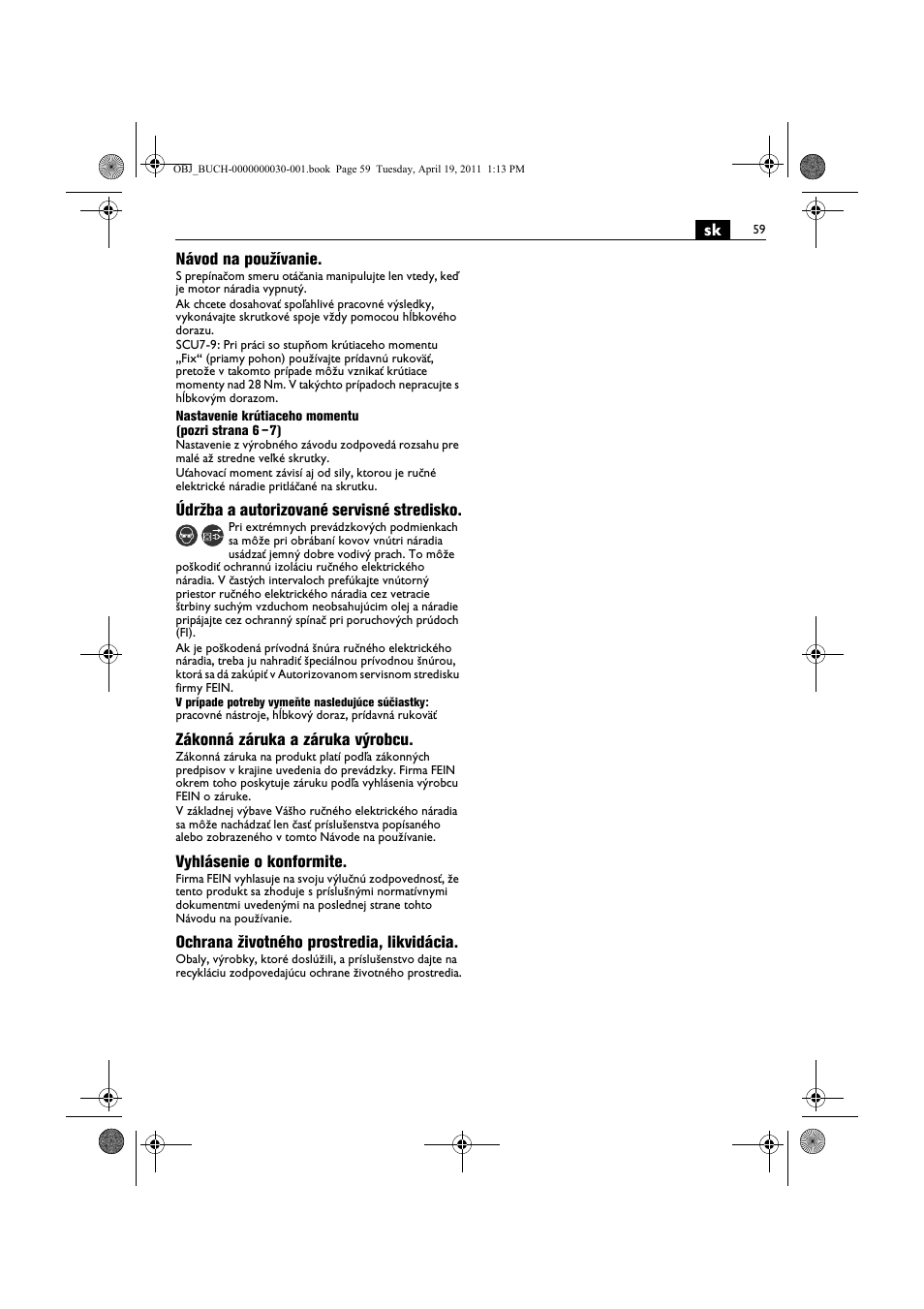 Fein SCU7-9 User Manual | Page 59 / 113