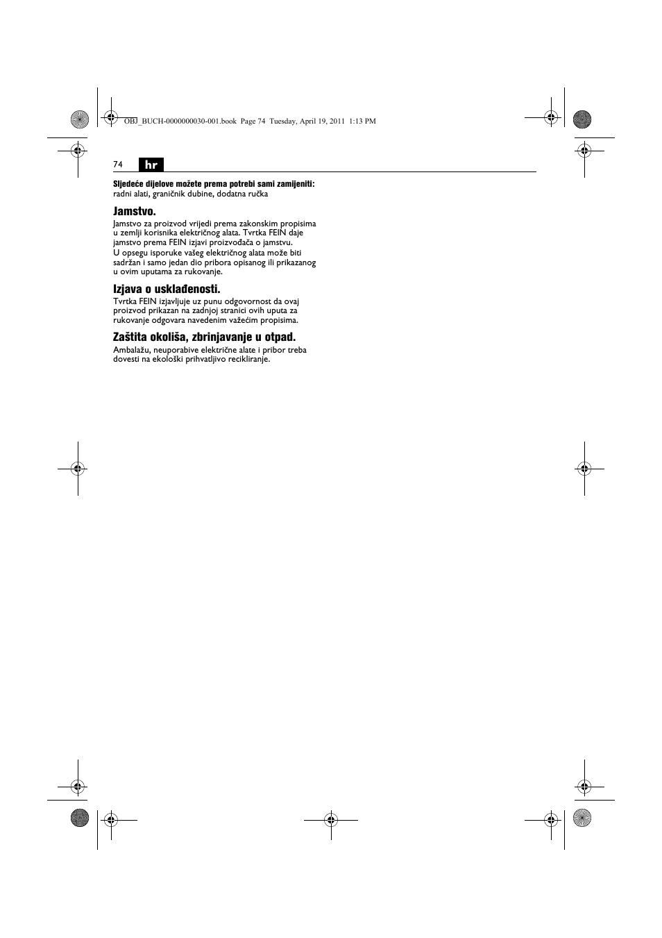 Fein SCU7-9 User Manual | Page 74 / 113