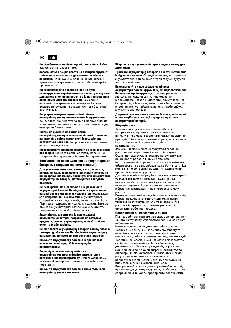 Fein ASCD 18 W4C User Manual | Page 100 / 144