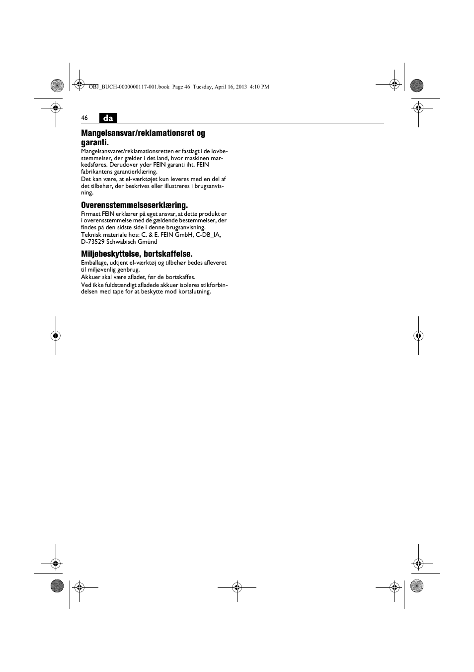Fein ASCD 18 W4C User Manual | Page 46 / 144