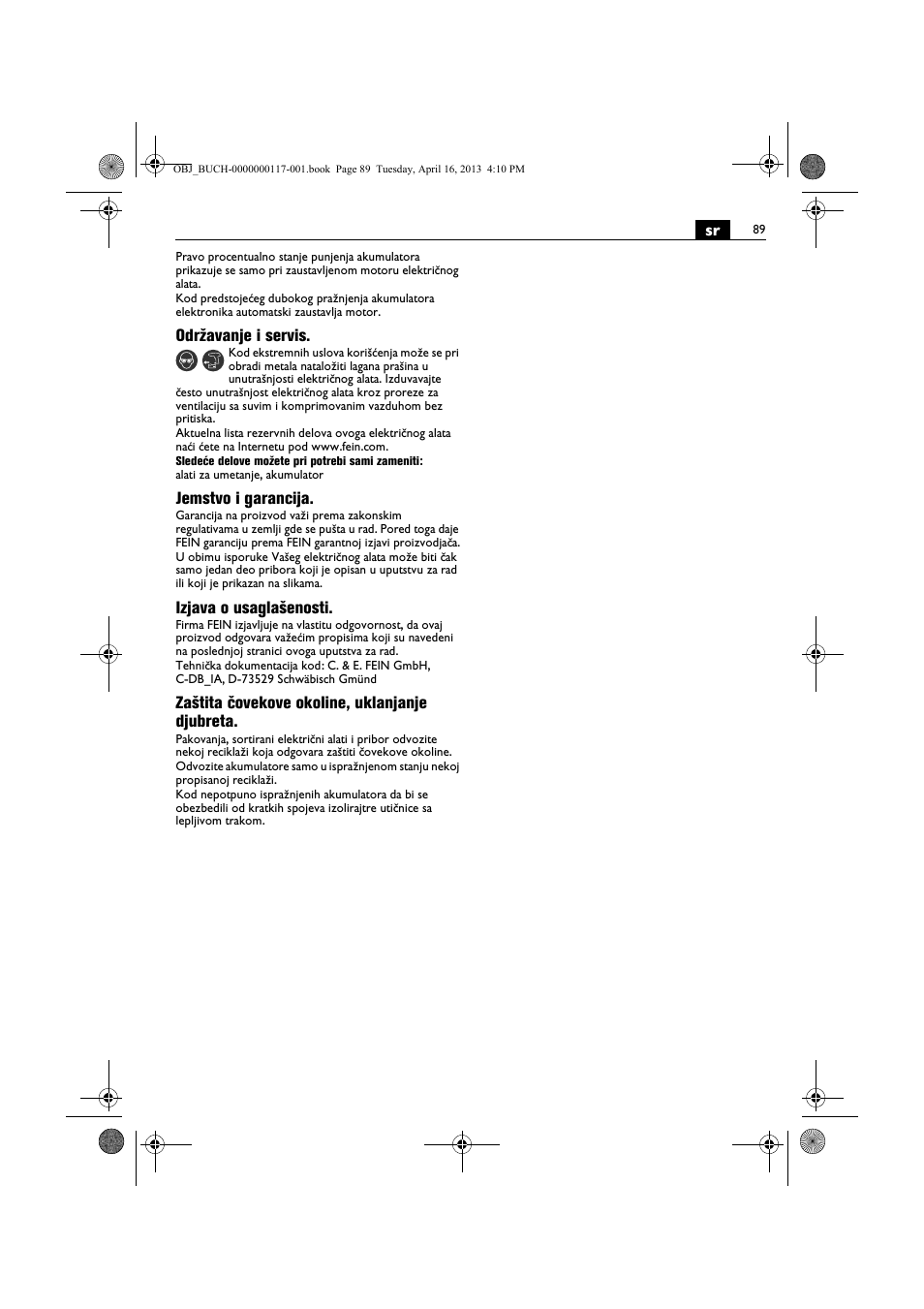 Fein ASCD 18 W4C User Manual | Page 89 / 144