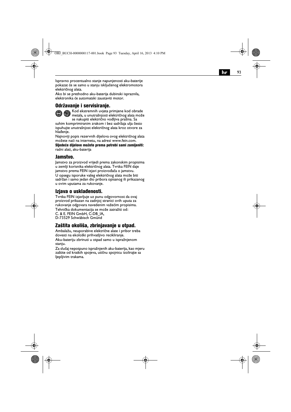 Fein ASCD 18 W4C User Manual | Page 93 / 144