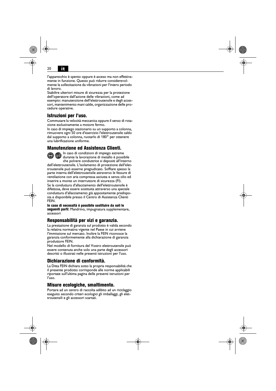 Fein BOP 10-2 User Manual | Page 20 / 110