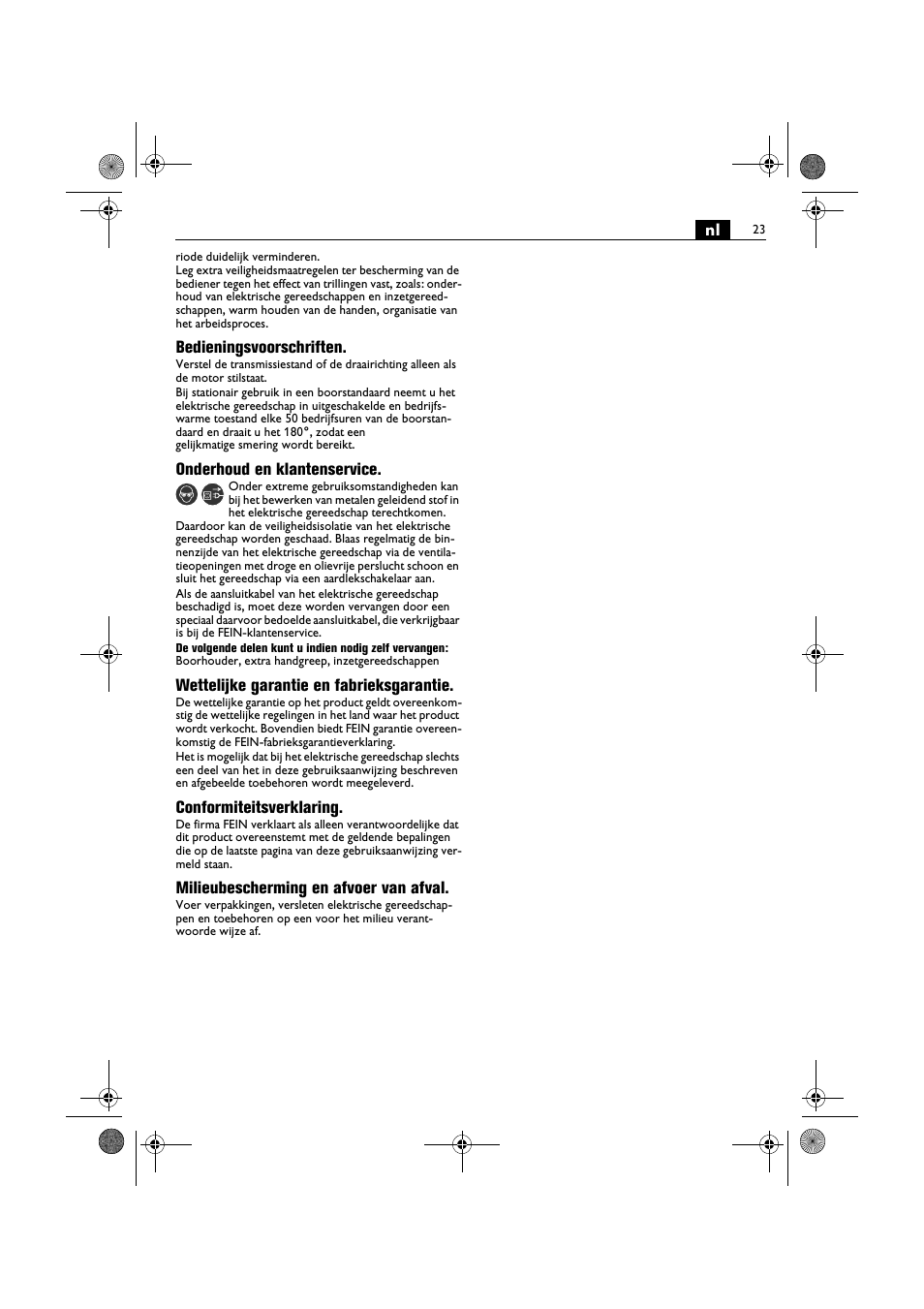 Fein BOP 10-2 User Manual | Page 23 / 110