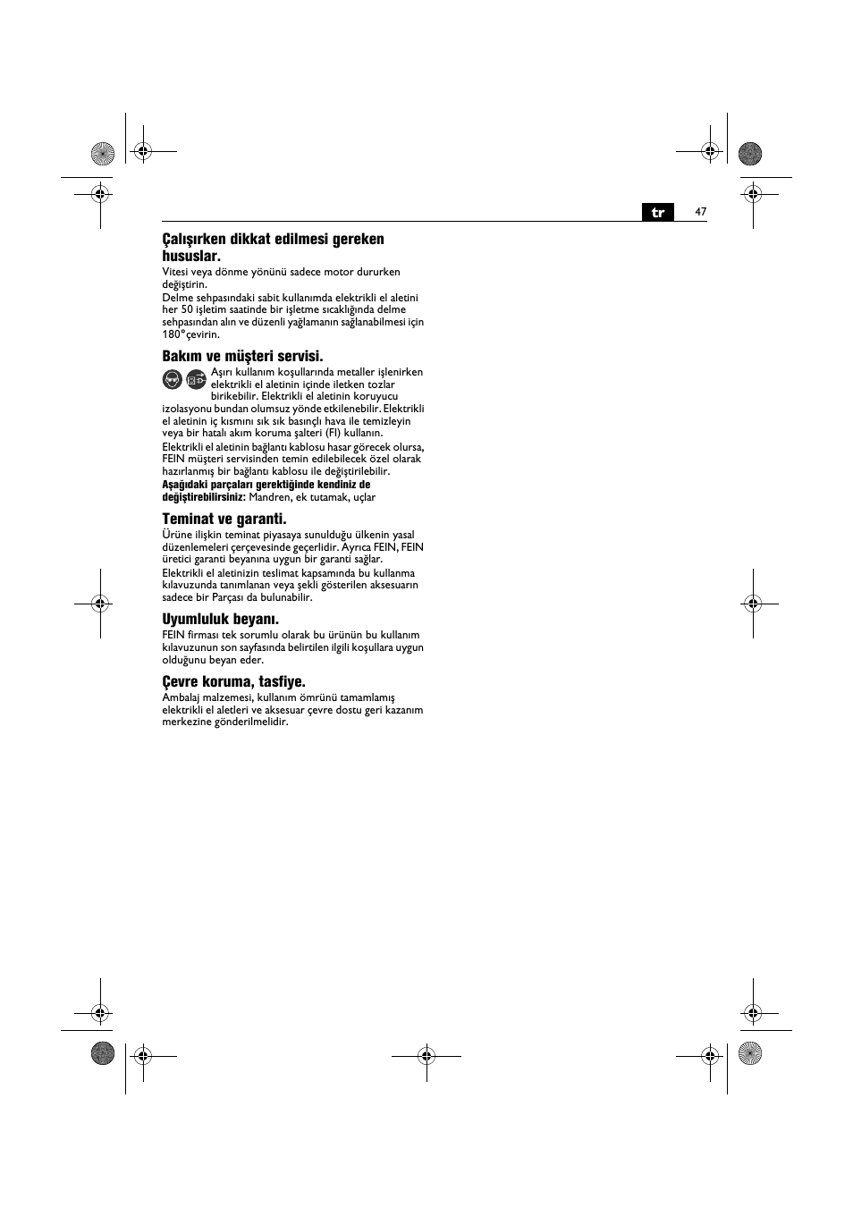 Fein BOP 10-2 User Manual | Page 47 / 110