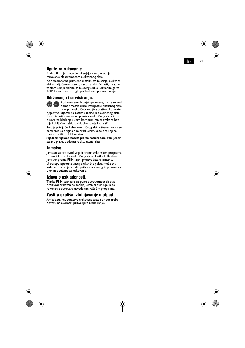 Fein BOP 10-2 User Manual | Page 71 / 110