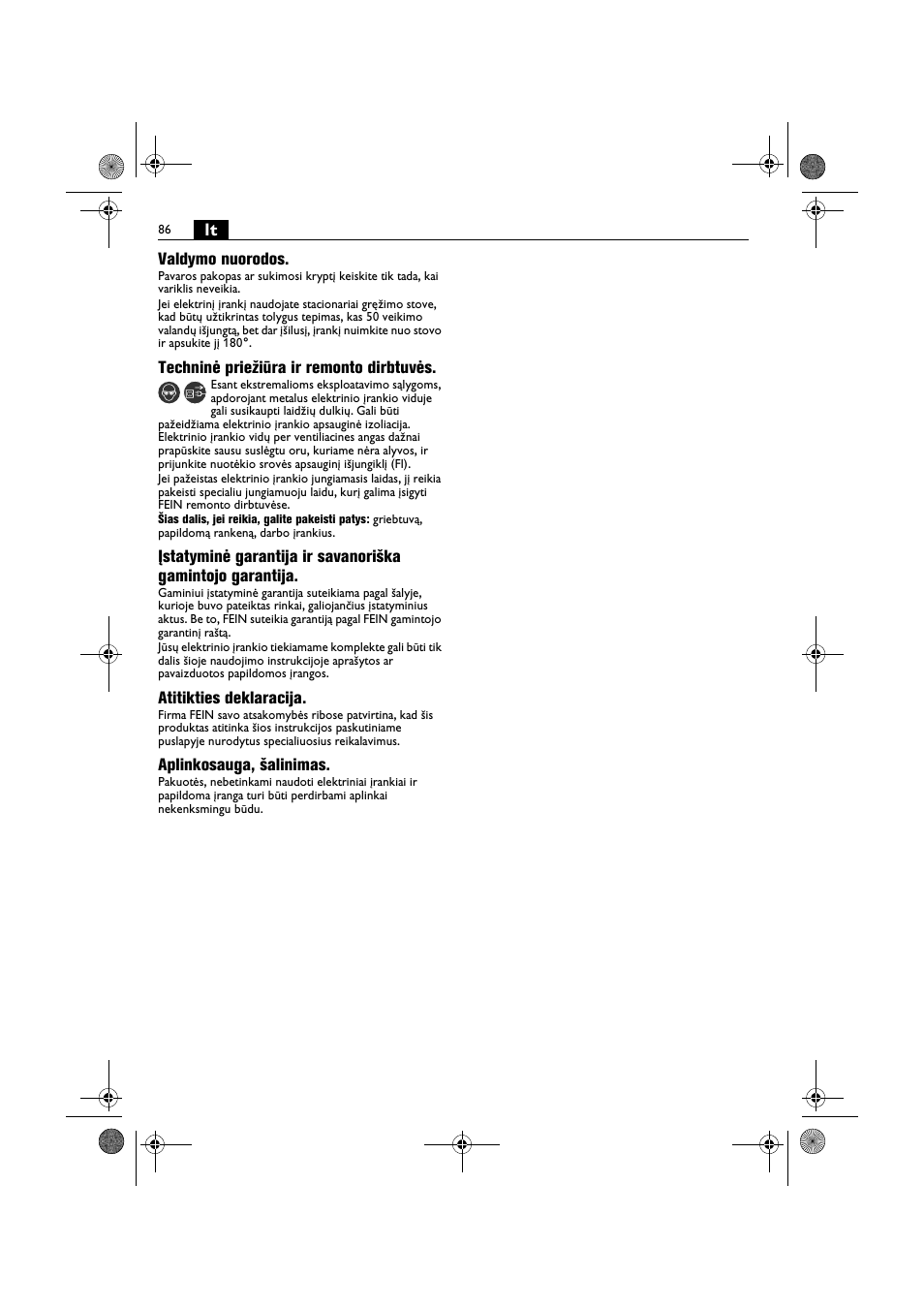 Fein BOP 10-2 User Manual | Page 86 / 110