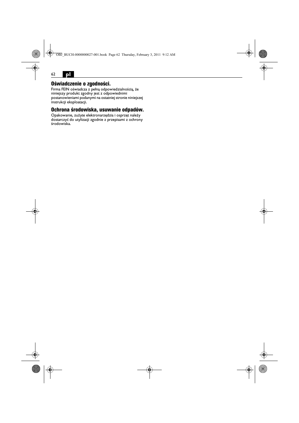 Fein KBH25 User Manual | Page 62 / 117