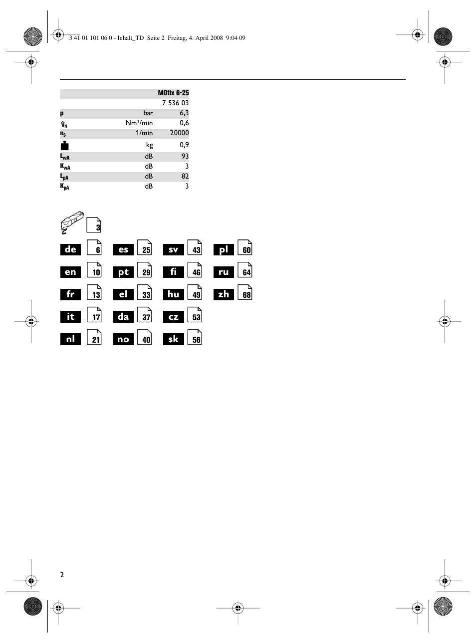Fein MOtlx_6_25 User Manual | Page 2 / 70