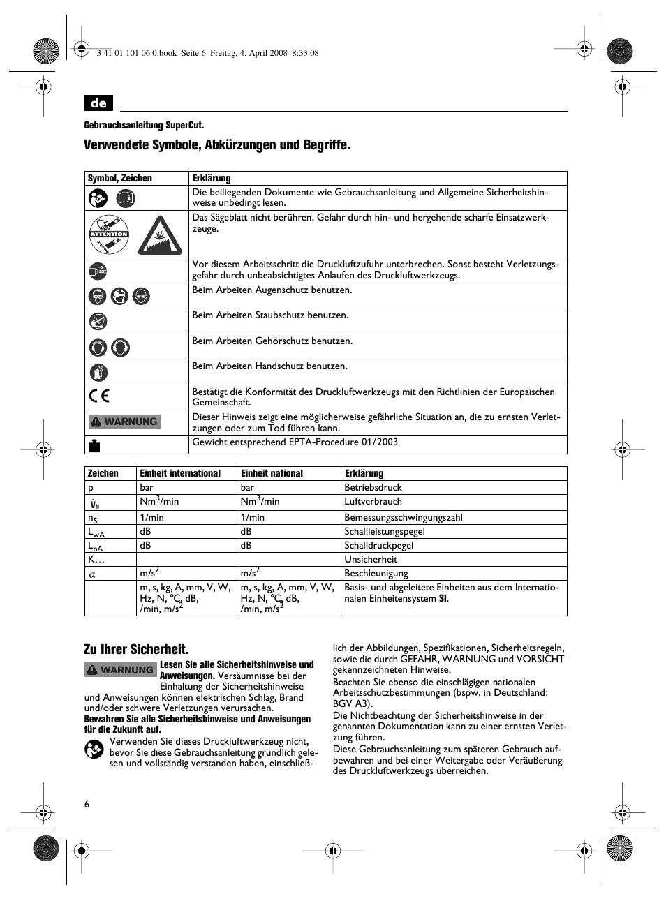 Fein MOtlx_6_25 User Manual | Page 6 / 70