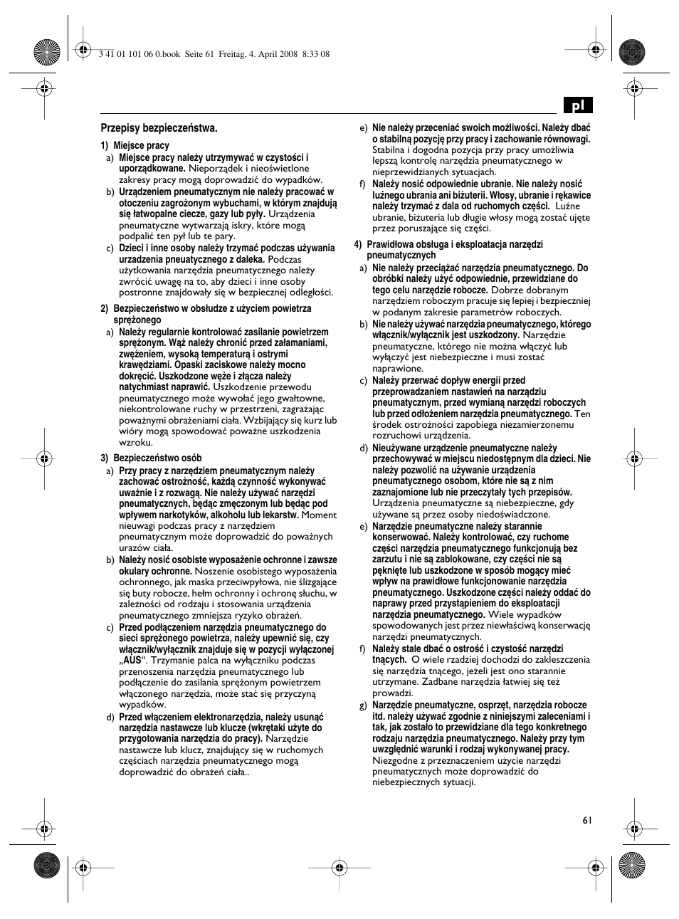 Fein MOtlx_6_25 User Manual | Page 61 / 70