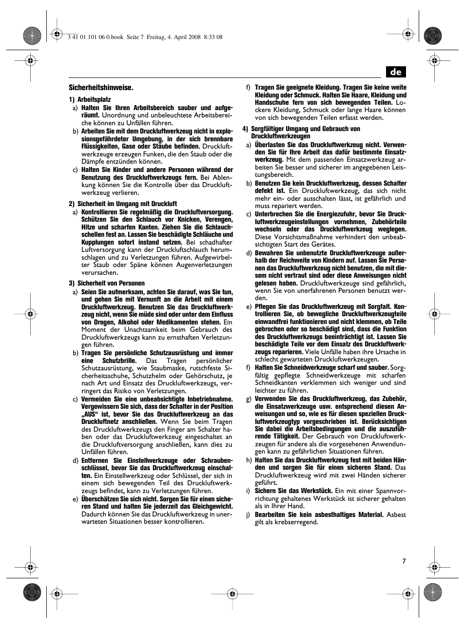 Fein MOtlx_6_25 User Manual | Page 7 / 70