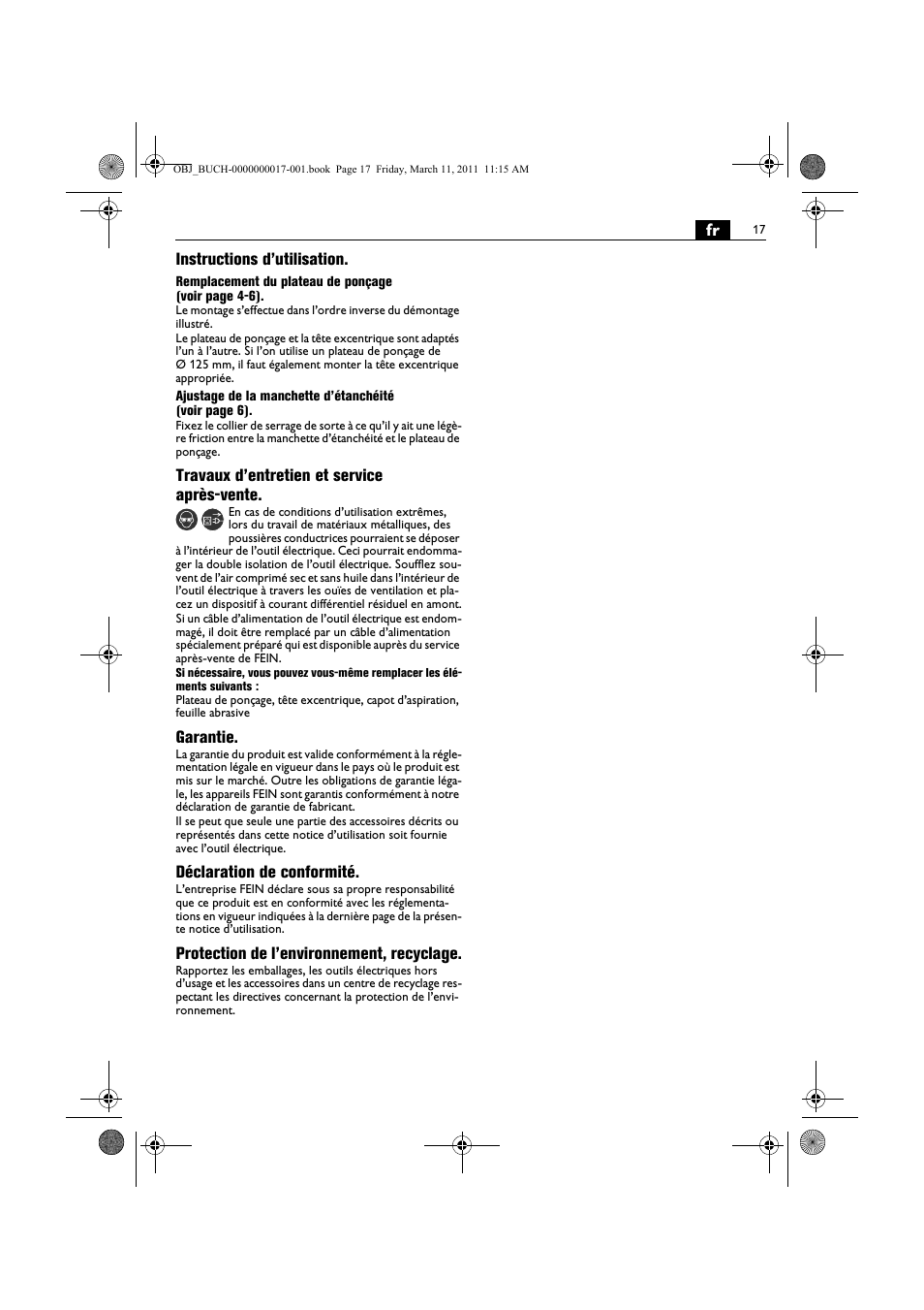 Fein MSf 636-1 User Manual | Page 17 / 108