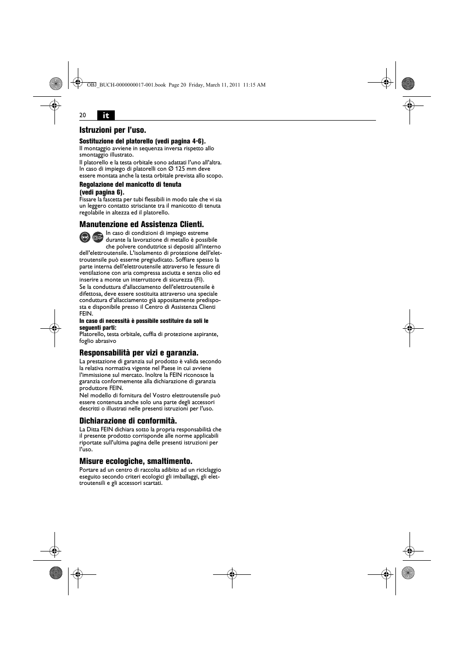 Fein MSf 636-1 User Manual | Page 20 / 108