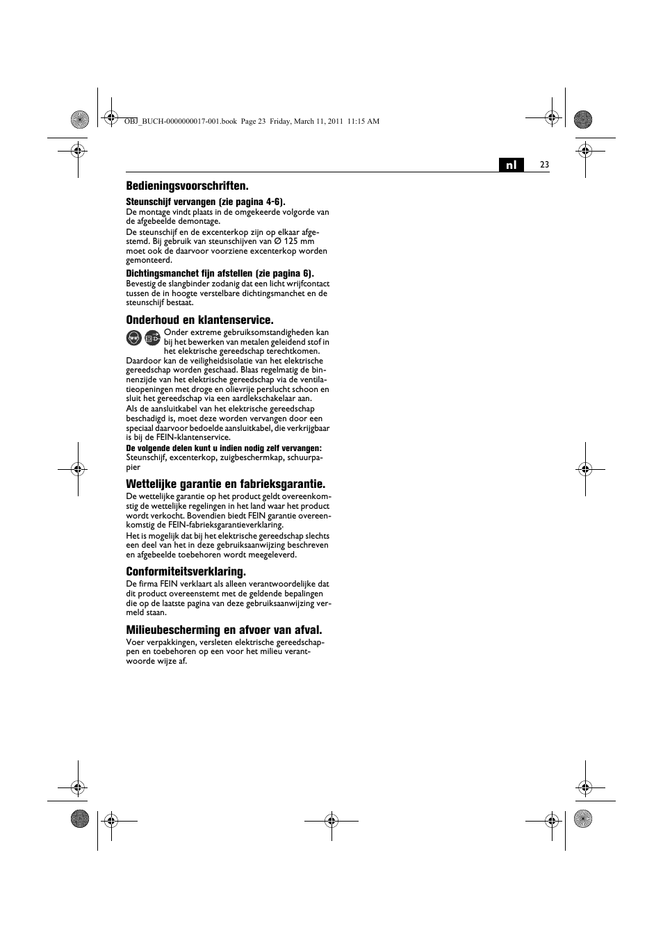 Fein MSf 636-1 User Manual | Page 23 / 108