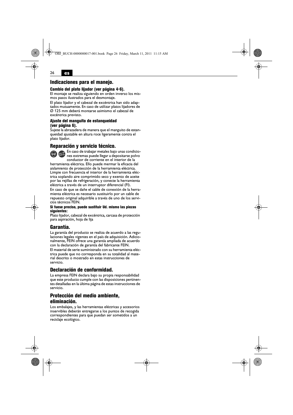 Fein MSf 636-1 User Manual | Page 26 / 108