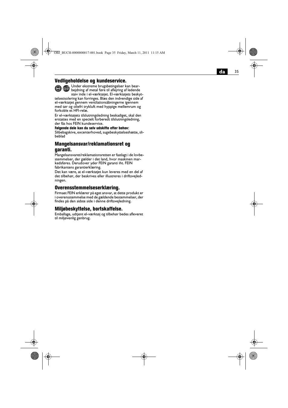 Fein MSf 636-1 User Manual | Page 35 / 108