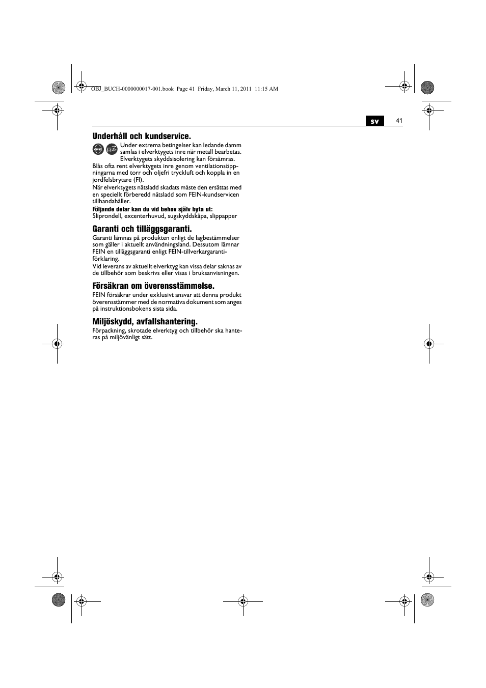 Fein MSf 636-1 User Manual | Page 41 / 108