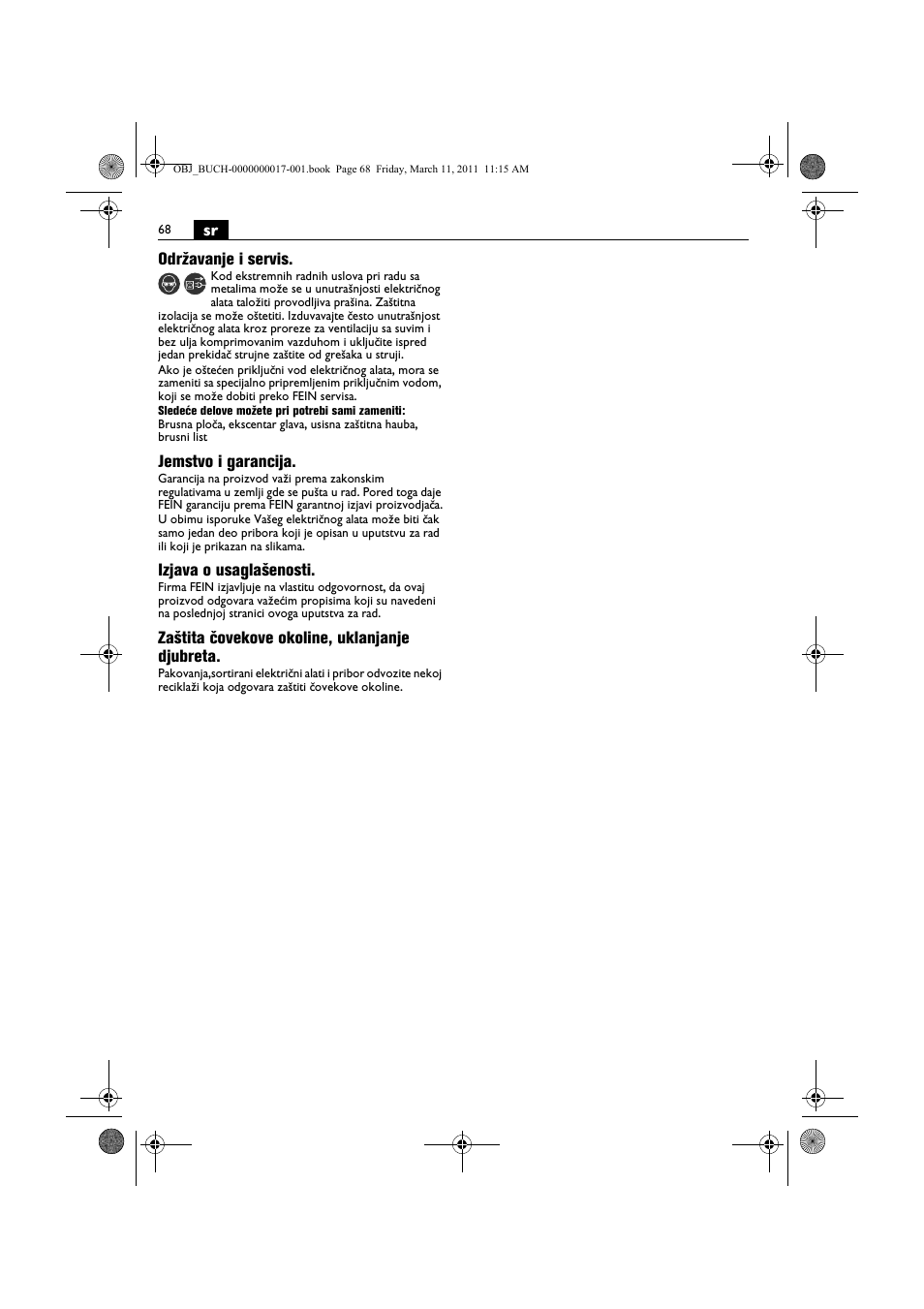 Fein MSf 636-1 User Manual | Page 68 / 108